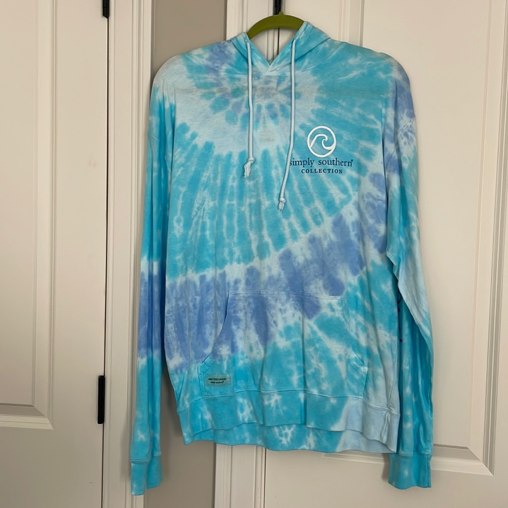 Simply Southern Saltwater Heals Soul Tie-Dye Pullover Hoodie T-Shirt